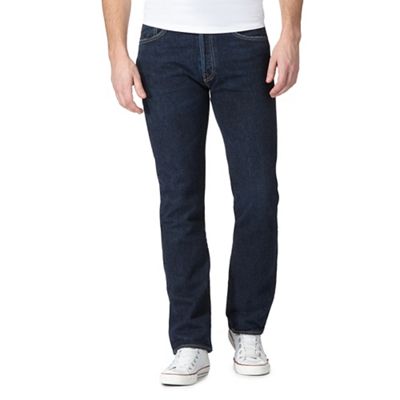 Big and tall dark blue 501 straight leg jeans